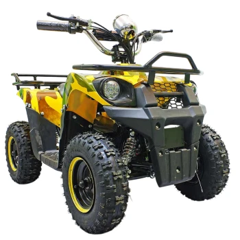 Электроквадроцикл GreenCamel Гоби K400 (36V 800W R6 Цепной привод) Армейский желтый